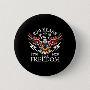 Americas Semi Quincentennial 250th Anniversary Com Button