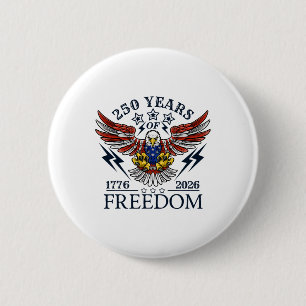 Americas Semi Quincentennial 250th Anniversary Com Button
