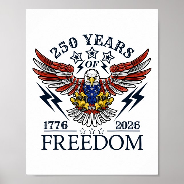 Americas Semi Quincentennial 250th Anniversary Com Poster (Vorne)