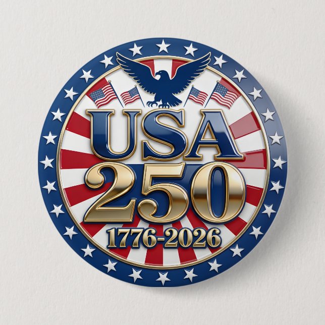 America's Semiquincentennial 1776-2026 USA 250 Button (Vorderseite)