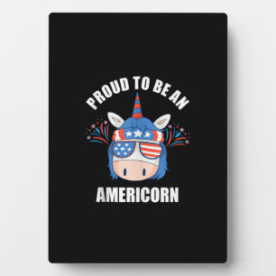 Americorn 4. Juli Patriotisches Amerikanisches Ein Fotoplatte