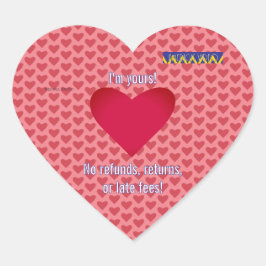 Americus Video I'm Yours Valentine #1 Herz-Aufkleber