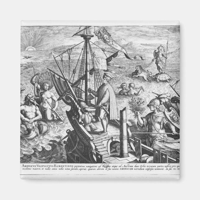 Amerigo Vespucci Magnet (Vorne)