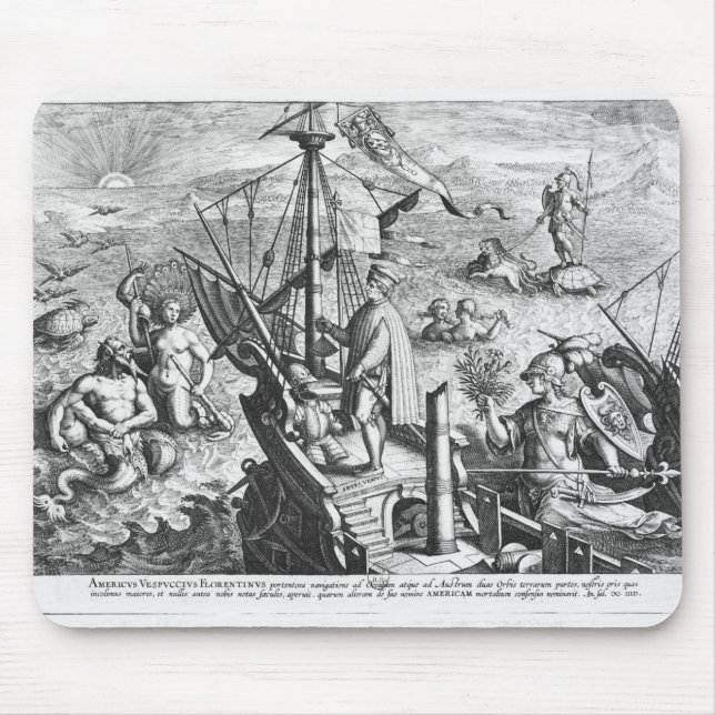 Amerigo Vespucci Mousepad (Vorne)