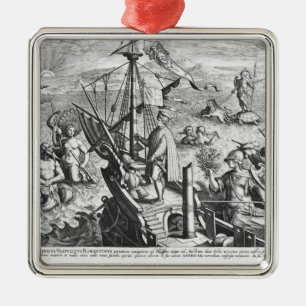 Amerigo Vespucci Ornament Aus Metall