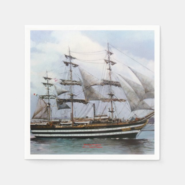 Amerigo Vespucci Serviette (Vorderseite)