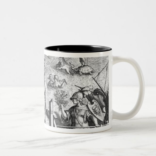 Amerigo Vespucci Zweifarbige Tasse (Rechts)