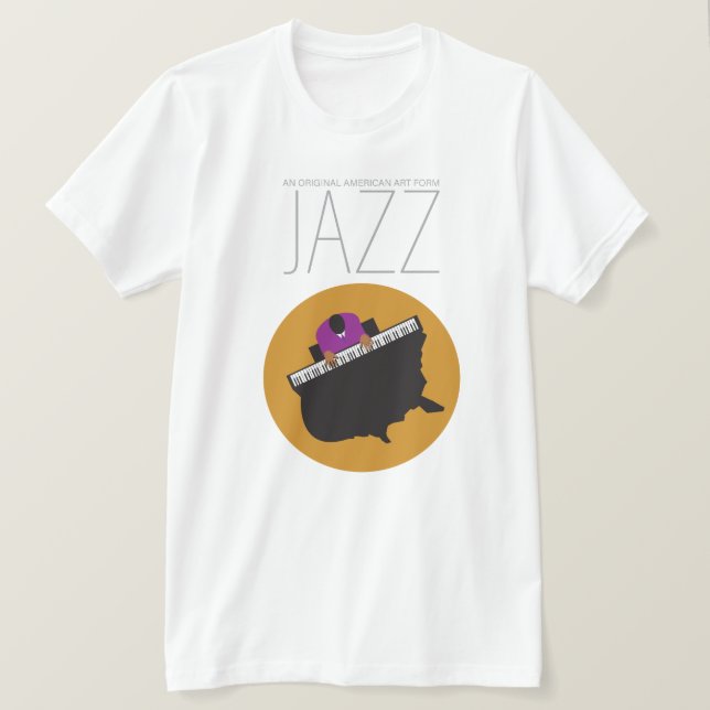 AmeriJazz Bella+Leinwand Jersey Short Sleeve T - S T-Shirt (Design vorne)