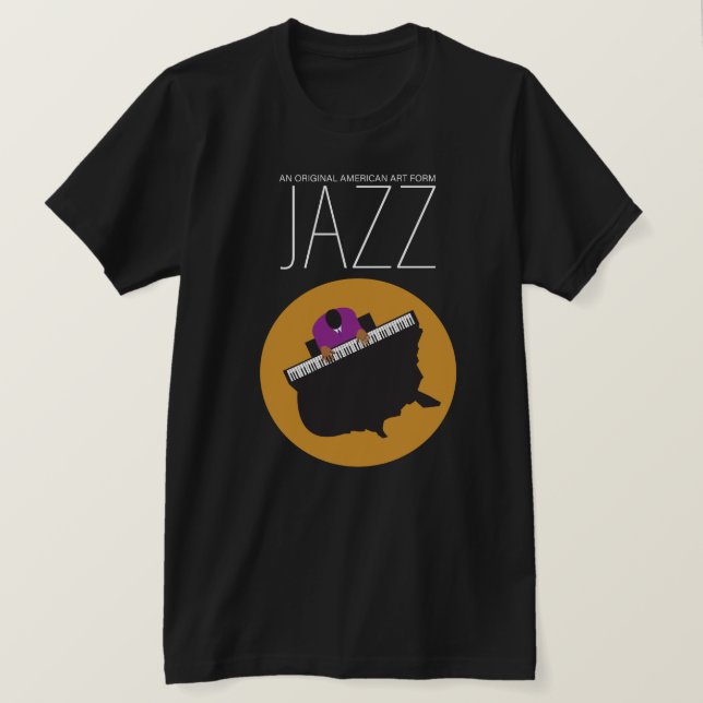 AmeriJazz Bella+Leinwand Jersey Short Sleeve T - S T-Shirt (Design vorne)