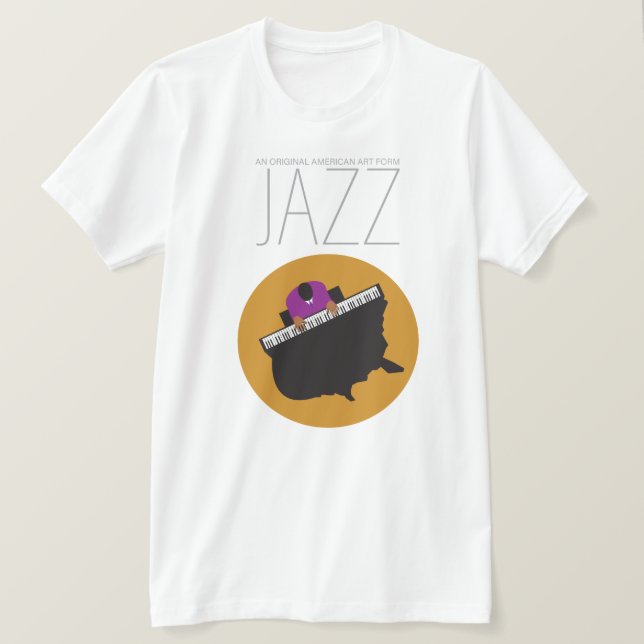AmeriJazz Bella+Leinwand Jersey Short Sleeve T - S T-Shirt (Design vorne)
