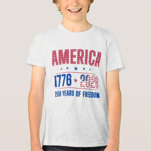 AMERIKA 1776 2026 250 Jahre Freiheit  Tri-Blend Shirt