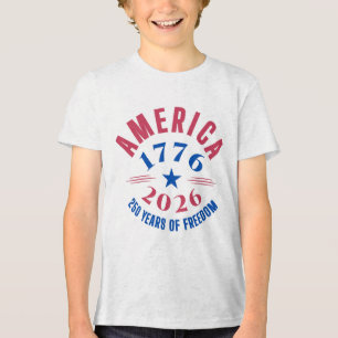 AMERIKA 1776 2026 250 Jahre Freiheitsjubiläum Tri-Blend Shirt