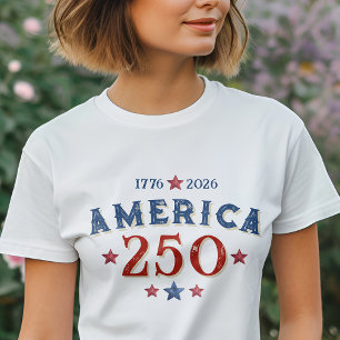 Amerika 1776 - 2026 250 Jahre Unabhängigkeit T-Shirt