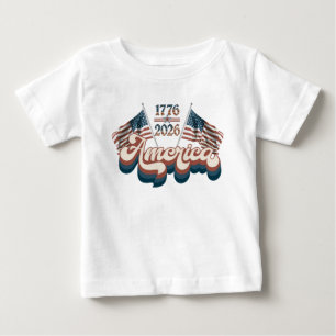 Amerika 1776–2026, Patriotisch, USA 250 Jahre Baby T-shirt