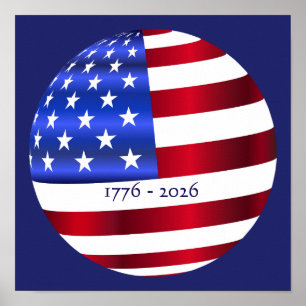 AMERIKA 1776-2026 USA-FLAGGE POSTER