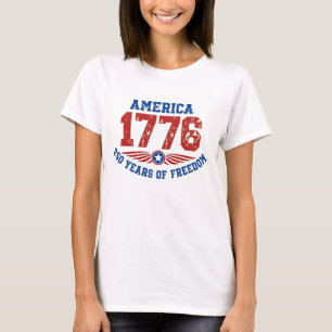 Amerika 1776 250 Jahre Freiheit Distressed T-Shirt