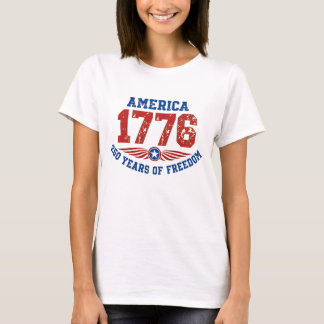 Amerika 1776 250 Jahre Freiheit Distressed T-Shirt
