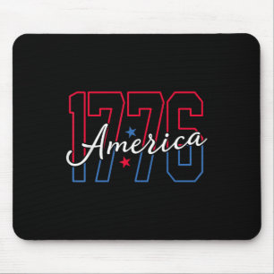 Amerika 1776 4. Juli Patriotisch Retro Männer Frau Mousepad