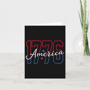 Amerika 1776 4. Juli Patriotische Vintage Männer W Karte