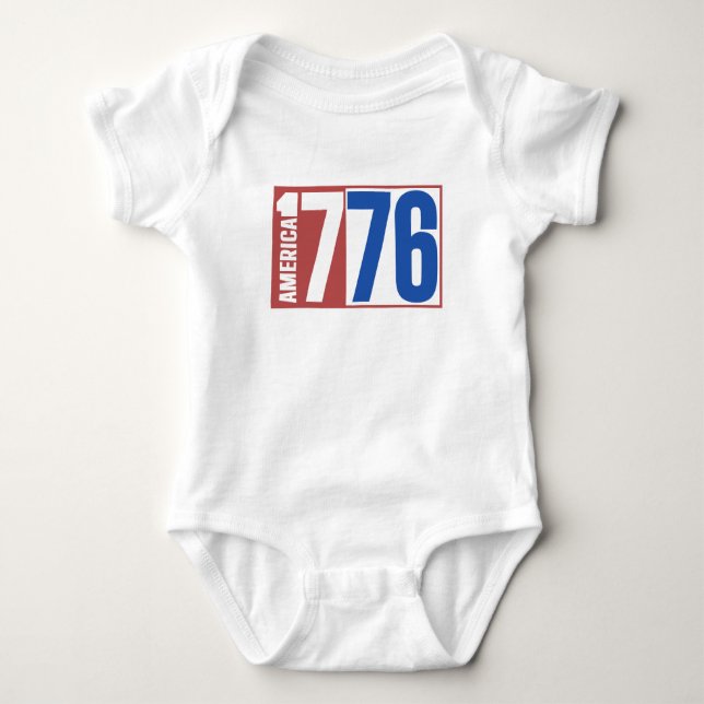AMERIKA 1776  BABY STRAMPLER (Vorderseite)
