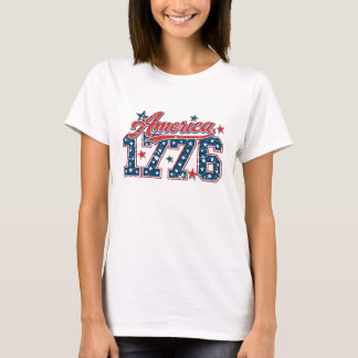 Amerika 1776 gestylte USA-Flagge im Distressed-Loo T-Shirt
