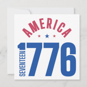 AMERIKA 1776 Jahr der Freiheit Einladung