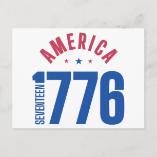 AMERIKA 1776 Jahr der Freiheit Postkarte