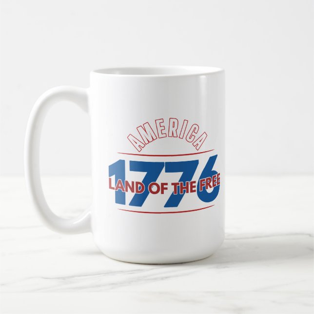 AMERIKA 1776 LAND DER FREIEN   KAFFEETASSE (Links)