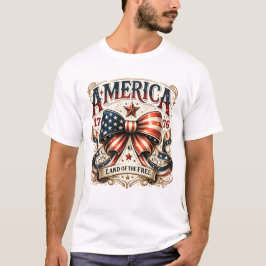 Amerika 1776 – Land der Freien | Vintage Patriotis T-Shirt