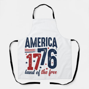 Amerika 1776 Land der Freien Vintage Patriotisches Schürze