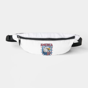 Amerika 1776 Patriotischer Adler Vintage Vektor De Bauchtasche