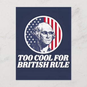 Amerika 1776 Patriotisches Design Freiheit Unabhän Feiertagspostkarte