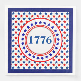 Amerika 1776 Servietten zum Abendessen auf Papier