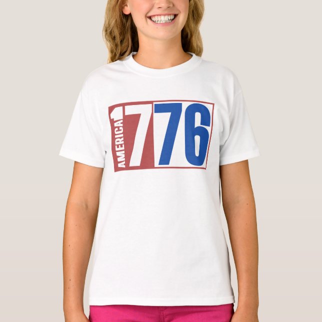 AMERIKA 1776  T-Shirt (Vorderseite)