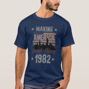 Amerika 1982 40. Geburtstag T-Shirt