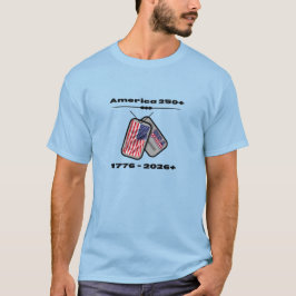 Amerika 250 + | 1776 - 2026 + | Hundemarken | USA T-Shirt