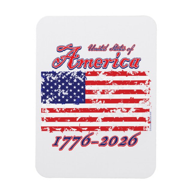 Amerika 250 1776-2026 magnet (Vertikal)