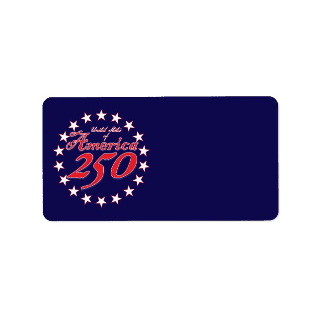 Amerika 250 adressaufkleber (Vorne)