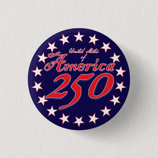 Amerika 250 button (Vorderseite)