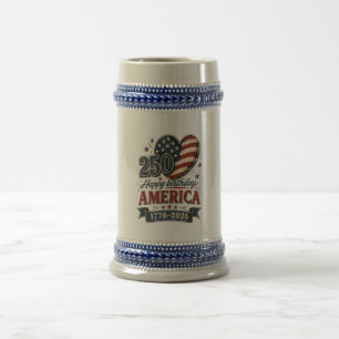 Amerika 250-Feier Bierglas