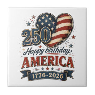 Amerika 250-Feier Fliese