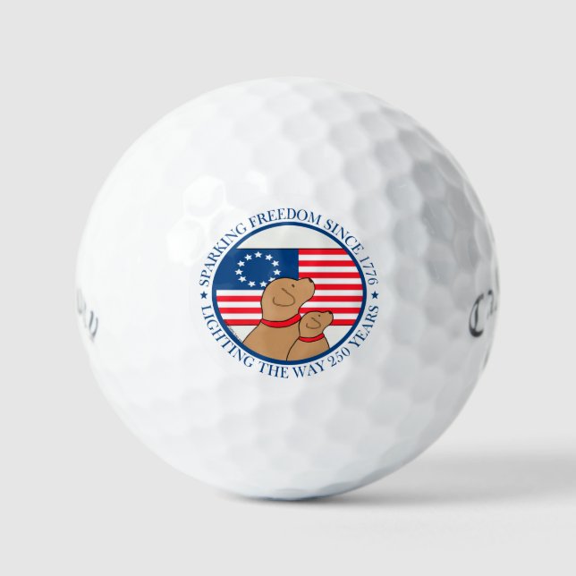 Amerika 250 Funken der Freiheit Golfball (Vorderseite)