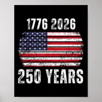 Amerika 250. Geburtstag US-Flagge Glücklicher 250