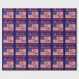 Amerika 250 geschenkpapier