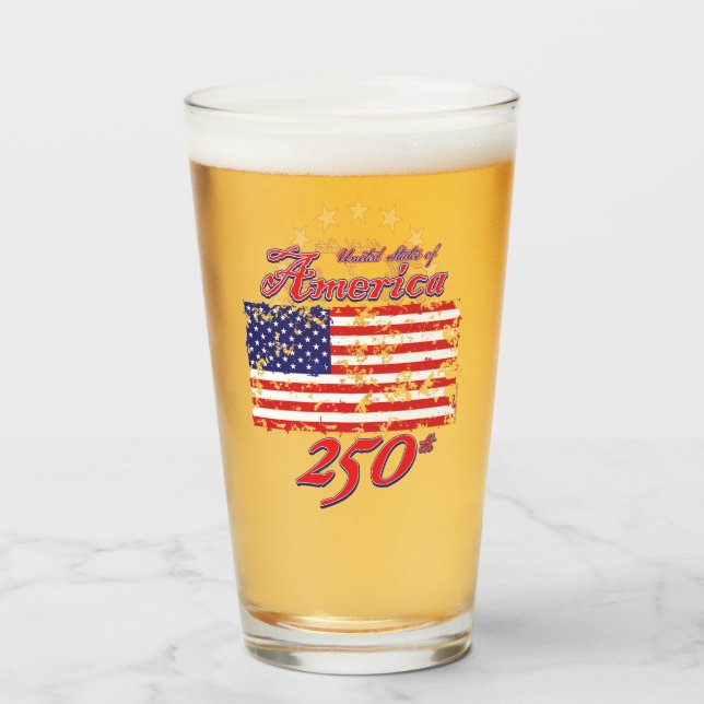 Amerika 250. glas (Vorne (Gefüllt))