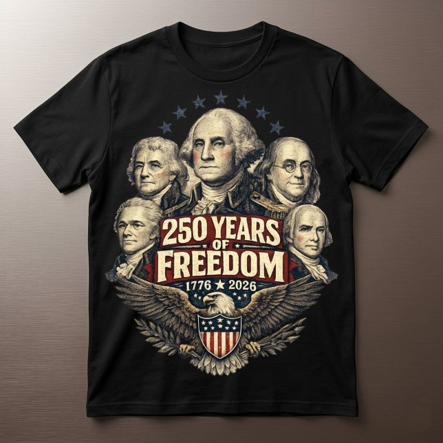 Amerika 250 Gründerväter T-Shirt (Von Creator hochgeladen)