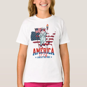 Amerika 250-Jahr-Jubiläum Patriot Katzen T-Shirt