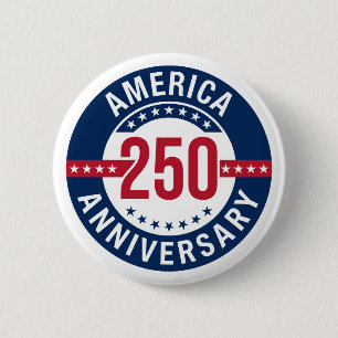 Amerika 250-Jahr-Jubiläum Patriotisch Button