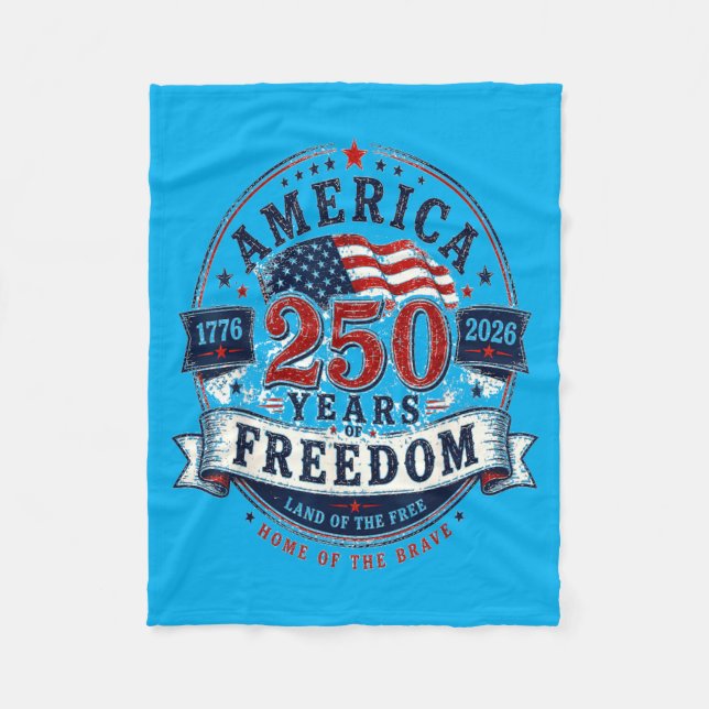 Amerika 250 Jahre 17762026 4. Juli Fleecedecke (Vorderseite)