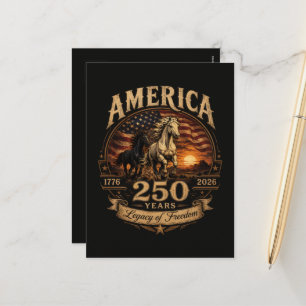 Amerika 250 Jahre 1776 2026 Centennial Feiertagspostkarte